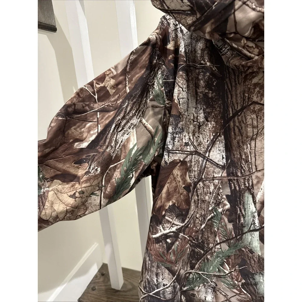 Cabelas Dry-Plus ScentLok Realtree Camo Hunting Jacket Mens XL Tall Hooded